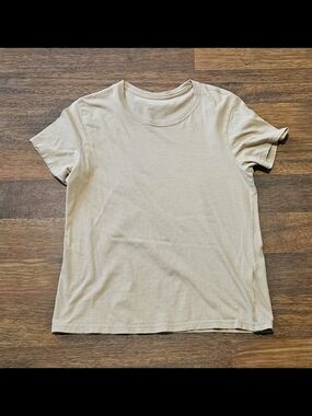 ABERCROMBIE & FITCH  mens super soft T-SHIRT SIZE SMALL COLOR PINK/TAN LS7